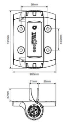 TruClose hinge pair Heavy duty 2 ALIGNMENT LEGS